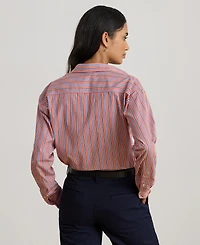 Lauren Ralph Women's Striped Broadcloth Shirt
