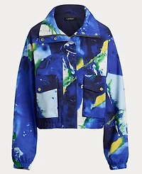 Lauren Ralph Women's Abstract-Print Windbreaker Jacket