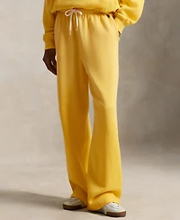 Polo Ralph Lauren Women's Drawstring Fleece Wide-Leg Sweatpant