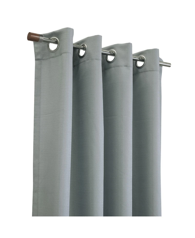 Habitat 100% Polyester Jamie Light Filtering Machine washable Grommet Curtain Panel 52" x 95" Grey