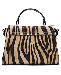 Madden Girl Hadleyc Calf Hair Top Handle Bag