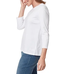 Gloria Vanderbilt Women's Amanda Boat Neck T-Shirt