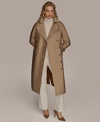 Donna Karan New York Women's Classic Long Double Breasted Coat