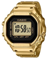Casio Unisex Digital Gold-Tone Stainless Steel Ring Watch, 19.5mm