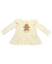 Baby Starters Girls Gingerbread Top, Leggings and Headband, 3-Piece Set