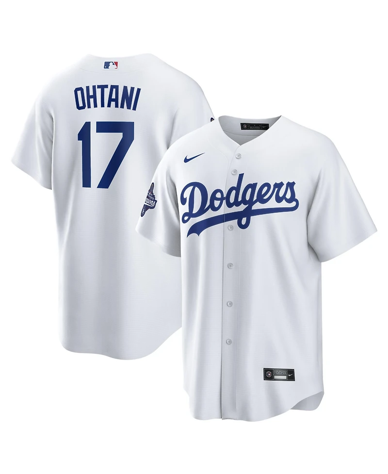 Nike Men's Shohei Ohtani White Los Angeles Dodgers 2025 World Series Champions Home Replica Player Jersey
