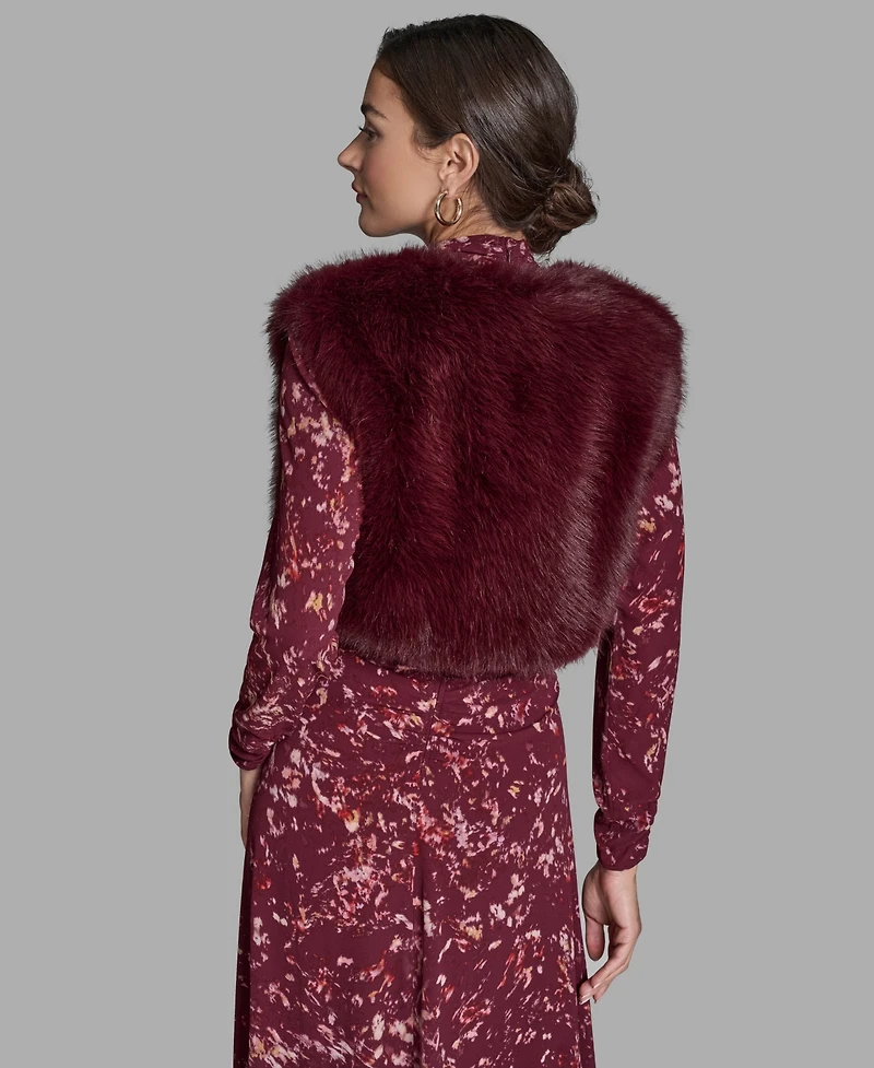 Bcbg Women's Sleeveless Cropped Shrug Jacket