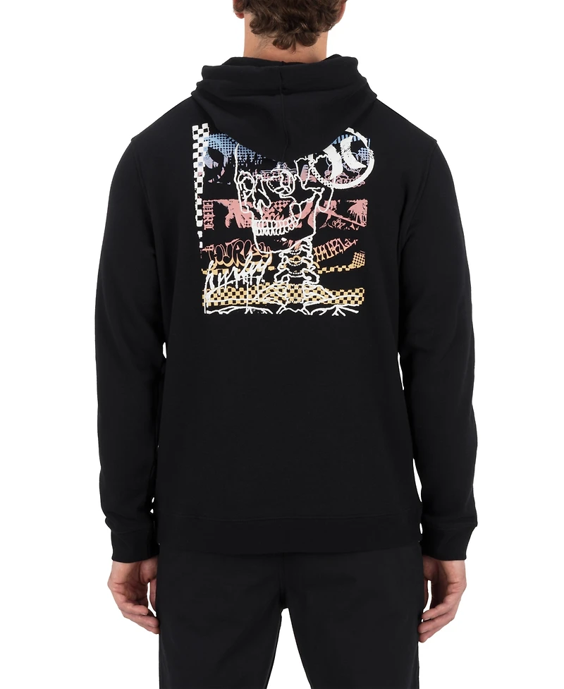 Hurley Men's Crusty Printed Graphic Pull-On Hoodie