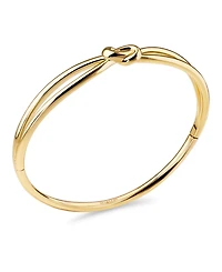 Devata Love Knot Bangle Bracelet in Gold Plated Sterling Silver