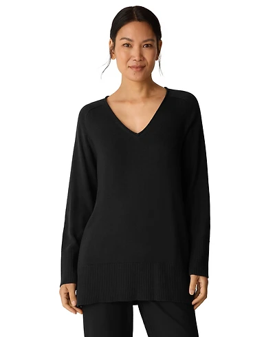 Eileen Fisher Women's V-Neck Long-Sleeve Sweater