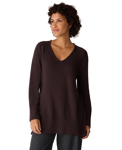 Eileen Fisher Women's V-Neck Long-Sleeve Sweater