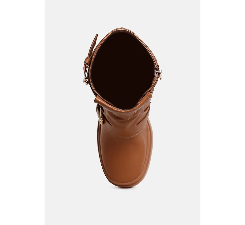 Syrah Chunky Biker Boots