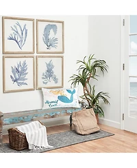 C&F Home Mermaid Love" Embroidered Cotton Blend Accent Throw Pillow 14" x 24