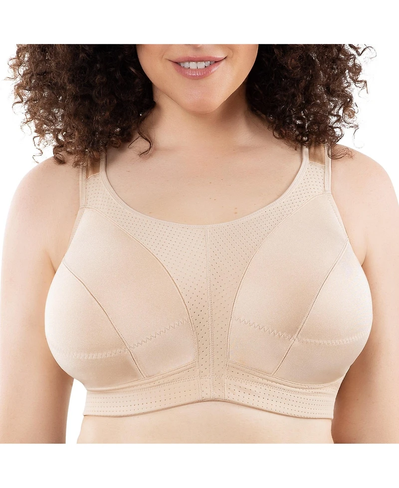 Parfait Women's 34H Sports Bra Wire-Free Unlined, Bare