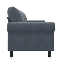 vidaXL 3-Seater Sofa Dark Gray 70.9" Velvet