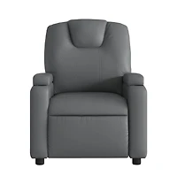 vidaXL Recliner Chair Gray Faux Leather