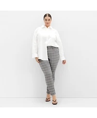 City Chic Women's Plus Bengaline Check Pant