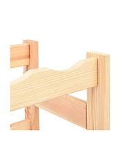 vidaXL Wine Rack for 77 Bottles Pinewood