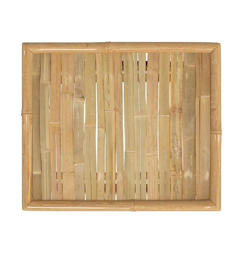 vidaXL Patio Table 25.6"x21.7"x11.8" Bamboo