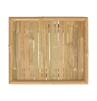 vidaXL Patio Table 25.6"x21.7"x11.8" Bamboo