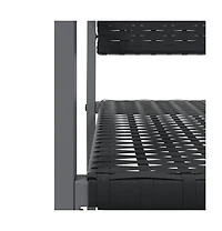 vidaXL Patio Chairs 2 pcs Black 21.3"x24.6"x35" Poly Rattan