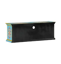 Tv Stand Blue 43.3"x11.8"x15.7" Solid Wood Mango