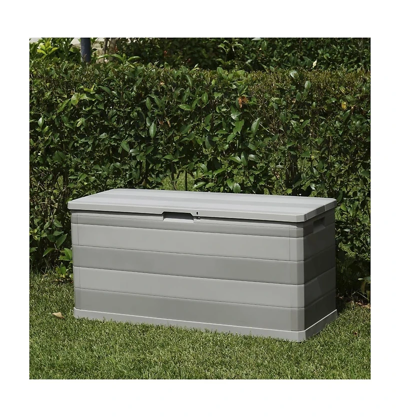 vidaXL Patio Storage Box Gray 46.1"x17.7"x22"