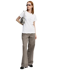 Puma Women's Ferrari Sportswear Tonal Shield Crewneck T-Shirt