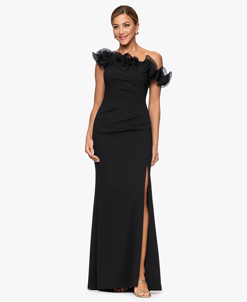 Xscape Women's Off-The-Shoulder Long Dress