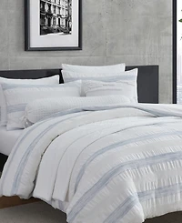 Dkny Waffle Stripe 3-Pc. Duvet Set, King