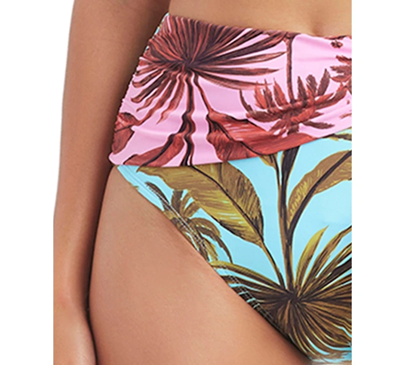 Bleu by Rod Beattie Women's Lotus High Waist Tie Detail Swim Bottom