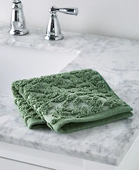 Charter Club Signature Boxwood Washcloth, 13" x 13", Exclusively at Macy's