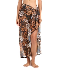 Bleu by Rod Beattie Women's Moddy Blooms Printed Sarong
