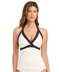 Bleu by Rod Beattie Women's I'm With The Band Halter Tankini Top