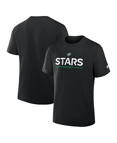 Fanatics Men's Black Dallas Stars Authentic Pro Primary T-Shirt