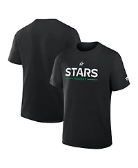 Fanatics Men's Black Dallas Stars Authentic Pro Primary T-Shirt