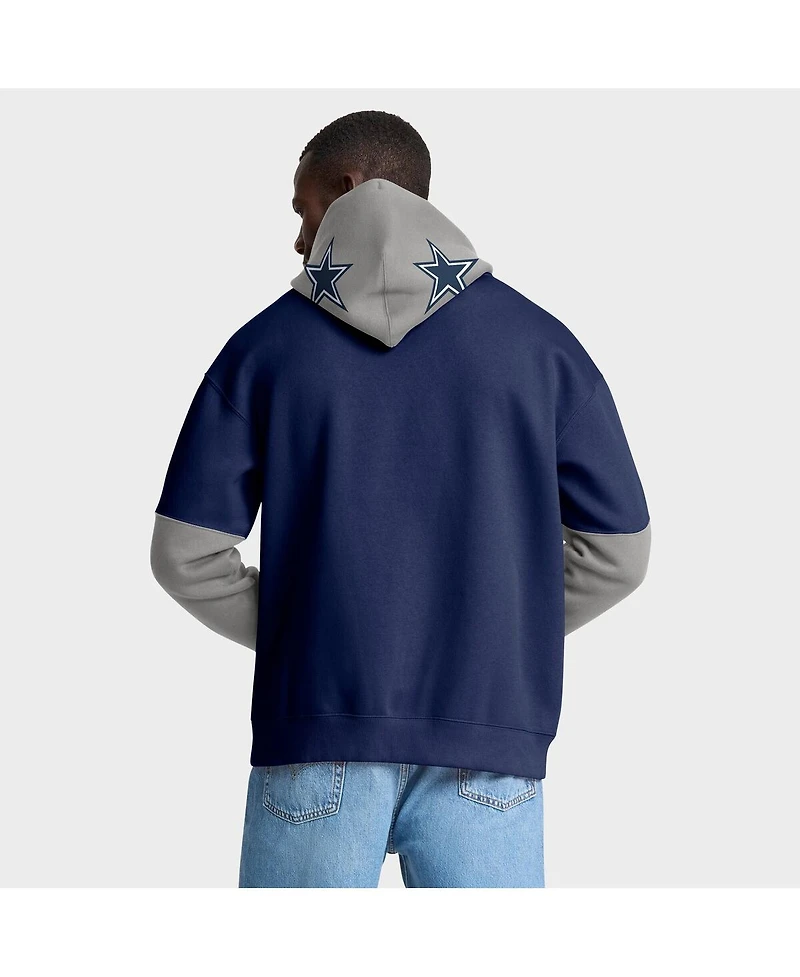 Fanatics Men's Navy Dallas Cowboys Helmet Pullover Hoodie