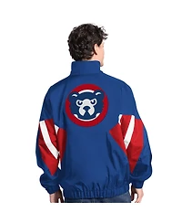 Starter Men's Royal Chicago Cubs Cooperstown Chief Half-Zip Pullover Hoodie