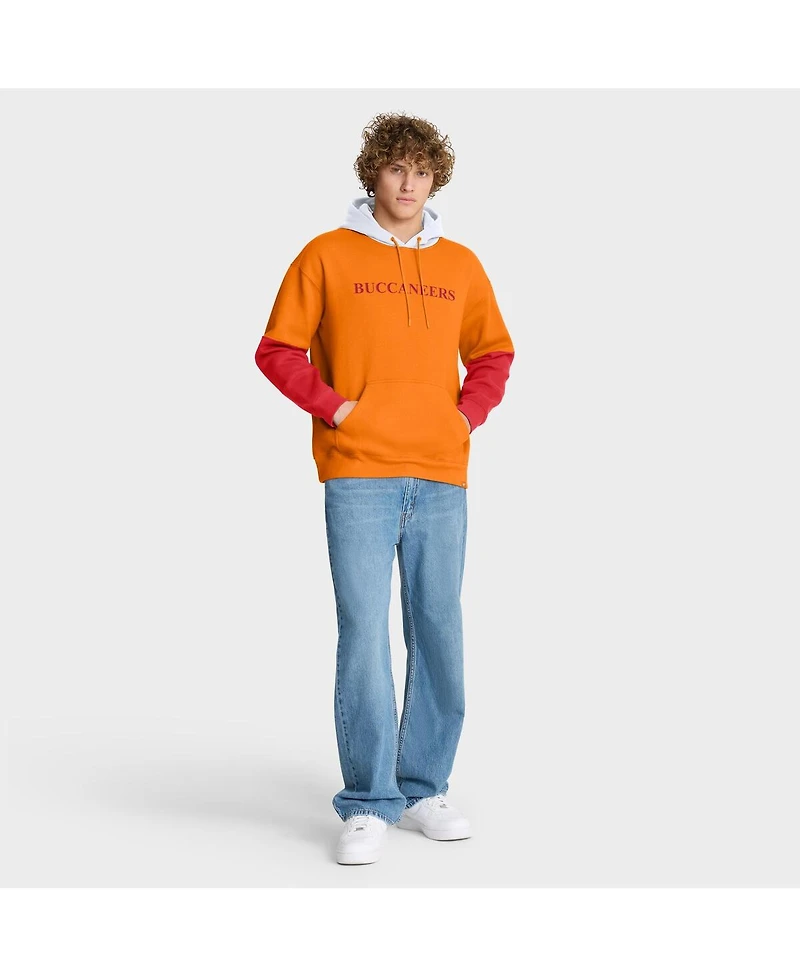 Fanatics Men's Tan Tampa Bay Buccaneers Helmet Retro Pullover Hoodie