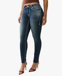 True Religion Women's Jennie Skinny Flap Super T Jeans