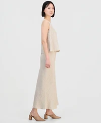 Eileen Fisher Women's Silk Textured Pull-On Skirt