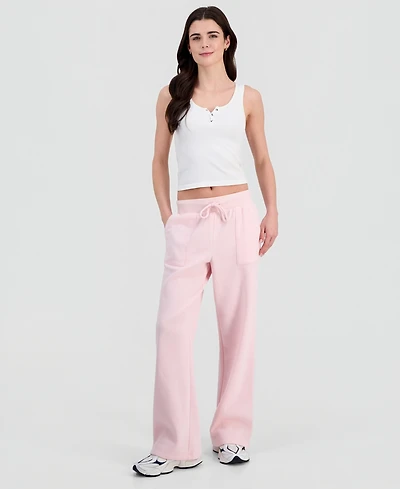 Sincerely Jules Juniors' High-Rise Wide-Leg Pants