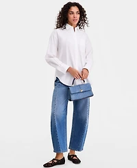 On 34th Women's Cotton Relaxed-Fit Blouse, Macy's Exclusive