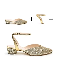Alterre Women's Gatsby Glitter Marilyn Customizable V Slide