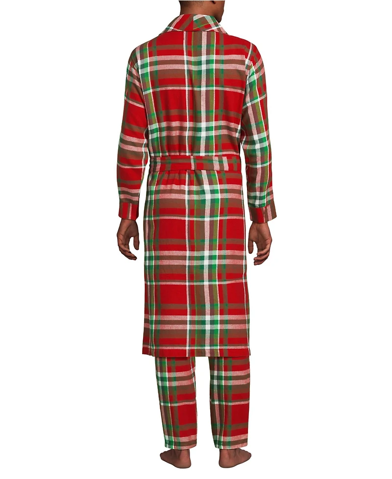 Lands' End Men's Flannel Robe