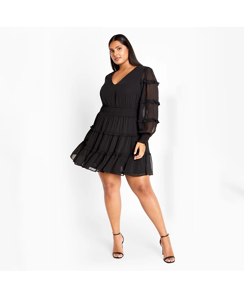 City Chic Women's Plus Daisy May Dress