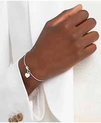 Lacoste Stainless Steel Crocodile Heart Bracelet
