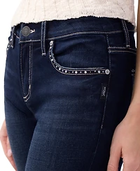Silver Jeans Co. Women's Elyse Mid Rise Comfort Fit Slim Bootcut