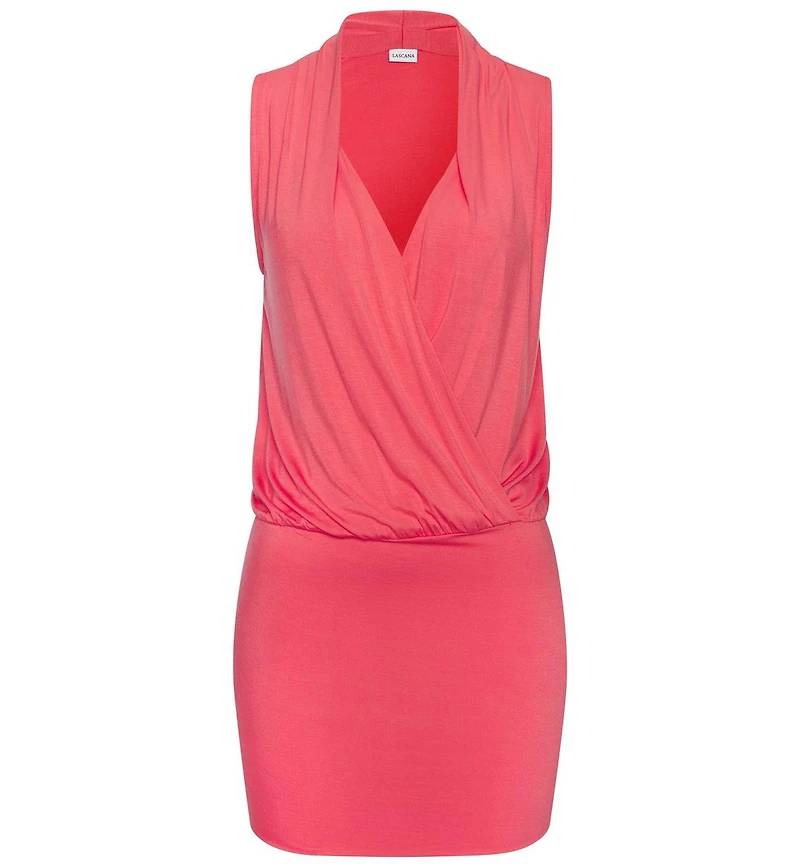 Lascana Women's Sleeveless Surplice Dress