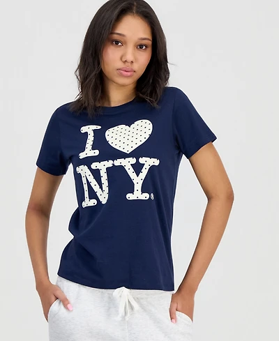 Grayson Threads, The Label Juniors' I Love Ny Polka Dot T-Shirt